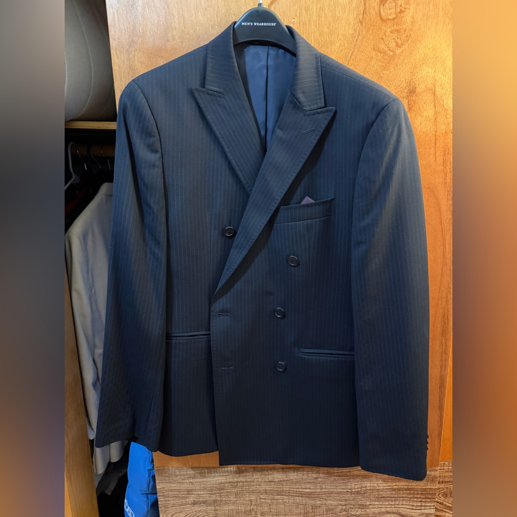 Michael Michael Kors Navy Pinstripe Blazer